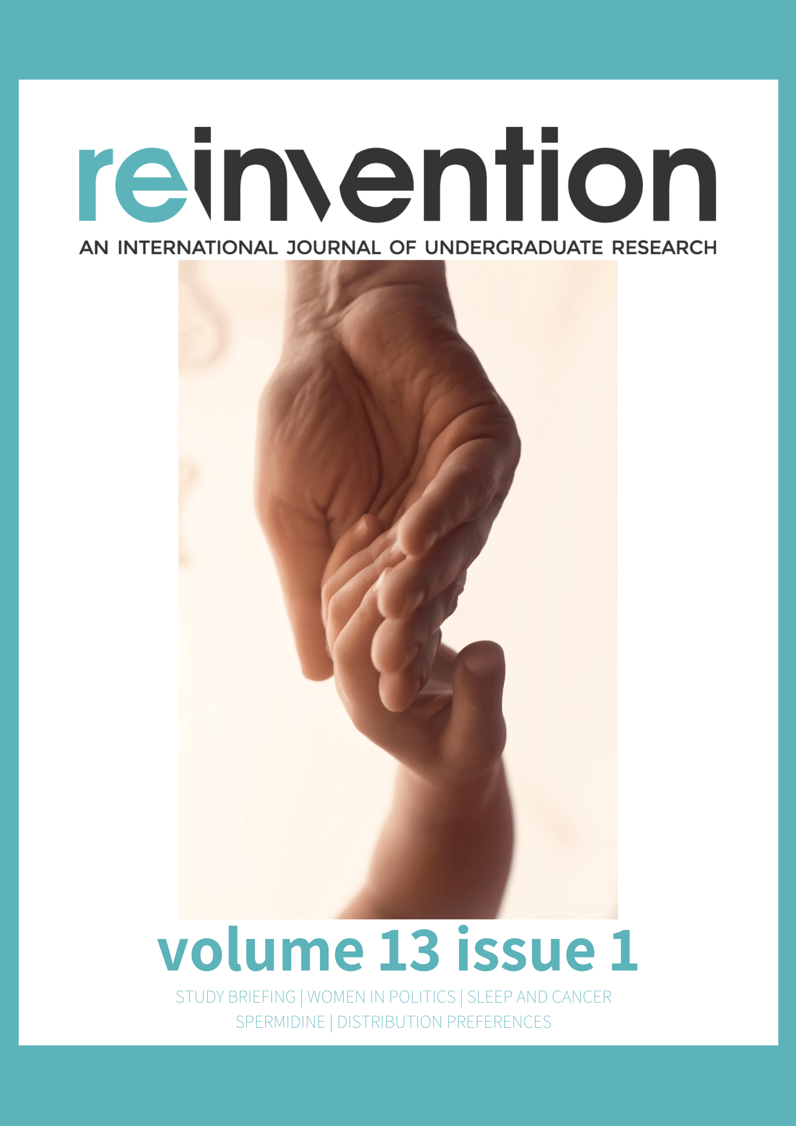 Reinvention journal volume 13 issue 1 cover